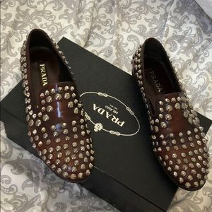 Prada rock stud shoes.